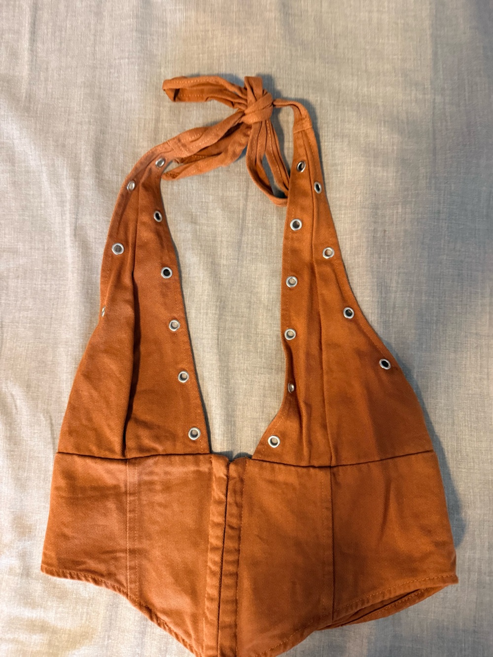 SHEIN Rust Halter Top
